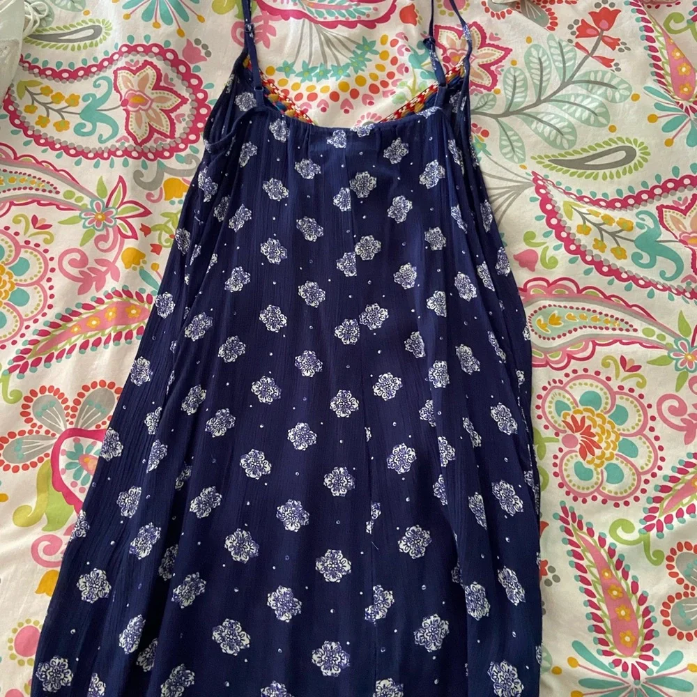 Francesca’s Navy Summer Dress - Picture 2 of 3